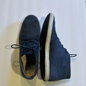 Cole Haan Grand OS mid classic shoe sneakers suede navy blue lace ups men’s